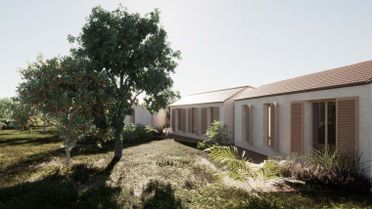 Jardines exteriores en Rebella, Campos